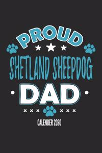 Proud Shetland Sheepdog Dad Calendar 2020
