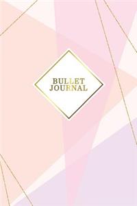 Bullet Journal: Marble + Gold Bullet Journal - 120-Page 1/4 Inch Dot Grid Notebook - 6 X 9 Marble & Gold Perfect Bound Softcover