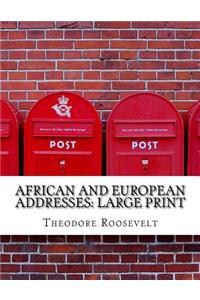 African and European Addresses