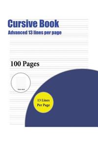 Cursive Book (Advanced 13 lines per page)
