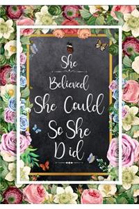 She Believed She Could, So She Did