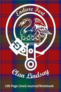 Clan Lindsay 100 Page Lined Journal/Notebook