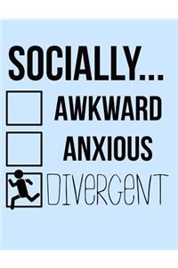 Funny Antisocial Social Anxiety Doodle Journal