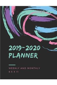 2019-2020 Planner Weekly and Monthly 8.5 X 11
