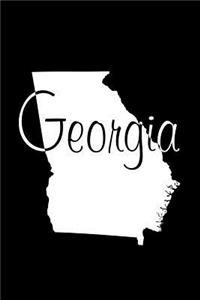 Georgia - Black Lined Notebook with Margins