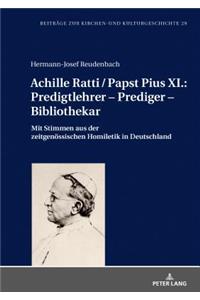 Achille Ratti / Papst Pius XI.