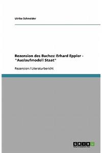 Rezension Des Buches: Erhard Eppler - Auslaufmodell Staat