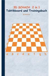3D Schach 2 in 1 Taktikboard und Trainingsbuch