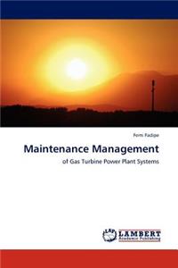 Maintenance Management