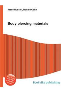 Body Piercing Materials