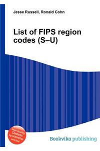 List of Fips Region Codes (S-U)