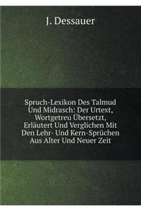Spruch-Lexikon Des Talmud Und Midrasch