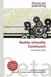 Reality-Virtuality Continuum