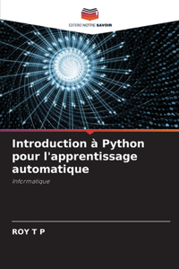 Introduction à Python pour l'apprentissage automatique