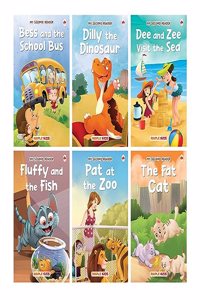 Story Books for Kids - Second Reader (Illustrated) (Set of 6 Books) - Phonic stories - Bedtime Stories - 3 Years to 6 Years Old - Read Aloud to Infants, Toddlers