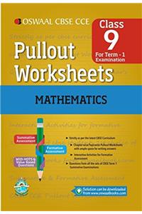 Oswaal CBSE CCE Pullout Worksheet for Class 9 Term I (April to September) Mathematics