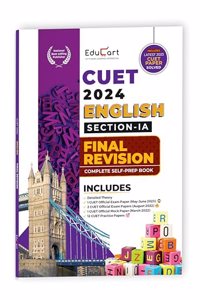 Educart English Section-1 A Final Revision CUET UG Entrance Exam Books 2024 (100% based on 2023 official CUET Online Paper)