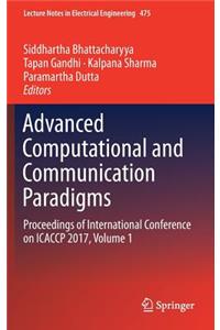 Advanced Computational and Communication Paradigms