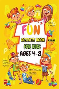 Fun Activity book for kids ages 4-8