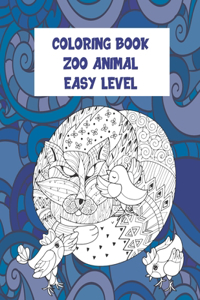 Zoo Animal Coloring Book - Easy Level - Elephants