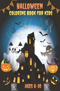 Halloween Coloring Book for Kids Ages 6-10