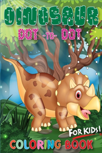 Dinosaur Dot To Dot Coloring Book For Kids