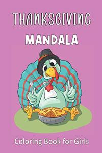 Thanksgiving Mandala Coloring Book For Girls