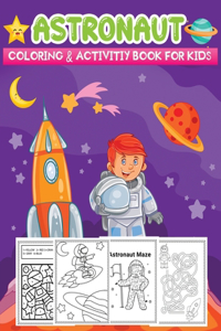 astronaut coloring & activity book for kids
