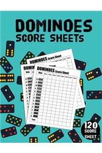 Dominoes Score Sheets