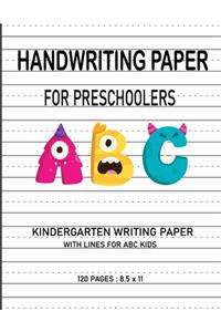 Handwriting Paper For Preschoolers