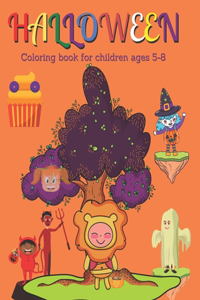 Halloween Coloring book for Children age 5-8