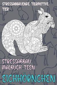 Stressabbau Malbuch Teen - Stressabbauende Tiermotive - Tier - Eichhörnchen