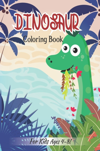 Dinosaur Coloring Book For Kids Ages 4-8!