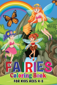 Fairies Coloring Book for Kids Ages 4-8