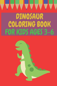 Dinosaur Coloring Book for Kids Ages 3-6