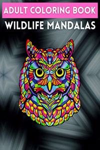 Adult Coloring Book Wildlife Mandalas
