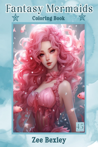 Fantasy Mermaids Coloring Book