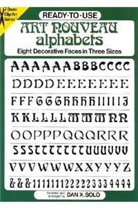 Ready-To-Use Art Nouveau Alphabets