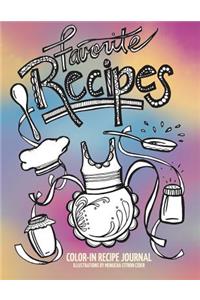 Color-in Recipe Journal