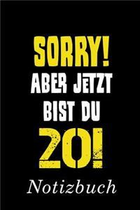 Sorry Aber Jetzt Bist Du 20 Notizbuch