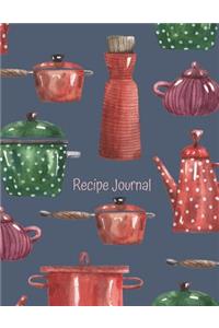 Recipe Journal: Notebook For Recipes To Write In, Blank Cookery Book Organizer For Recipes, Large (8.5 x 11)