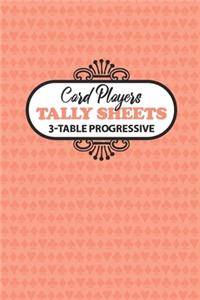 Card Players Tally Sheets 3-Table Progressive