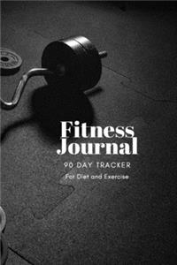 Fitness Tracker 90 Day Journal For Diet and Exercise