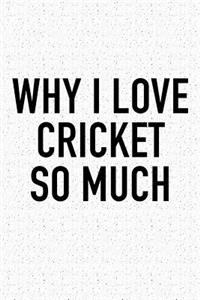 Why I Love Cricket So Much