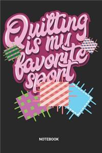 Quilting Sport Notebook