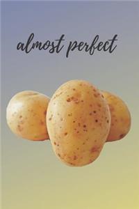Potato Lovers Blank Lined Journal Notebook