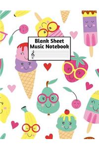 Blank Sheet Music Notebook