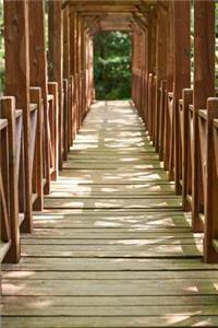 Over a Wooden Bridge to a Green Forest Journal