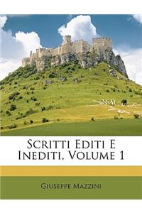 Scritti Editi E Inediti, Volume 1