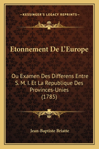 Etonnement De L'Europe